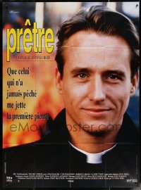 4k1189 PRIEST French 1p 1995 Antonia Bird religious thriller, super close up of Linus Roache!