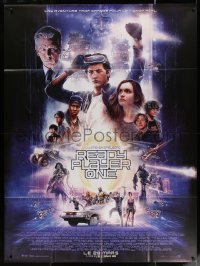 4k1198 READY PLAYER ONE advance French 1p 2018 Shipper montage art, directed by Steven Spielberg!