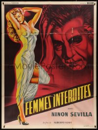 4k1224 SENSUALIDAD French 1p 1953 incredible full-length art of ultra-sexy Ninon Sevilla!