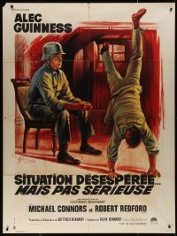 4k1242 SITUATION HOPELESS-BUT NOT SERIOUS French 1p 1966 Grinsson art of Alec Guinness & Nazi guard!