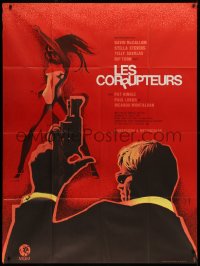 4k1244 SOL MADRID French 1p 1968 David McCallum, Stella Stevens, heroin, different Hurel art!