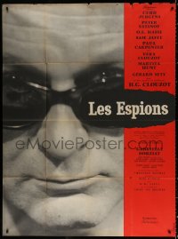 4k1248 SPIES French 1p 1957 Henri-Georges Clouzot, different close up photo of Curt Jurgens!