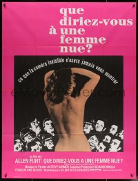 4k1329 WHAT DO YOU SAY TO A NAKED LADY French 1p 1970 Allen Funt's first Candid Camera feature film!