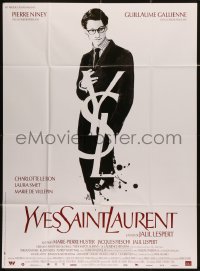 4k1345 YVES SAINT LAURENT French 1p 2014 cool image of Pierre Niney in the title role!