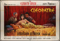 4k0736 CLEOPATRA French 2p 1963 Terpning art of Elizabeth Taylor, Richard Burton & Rex Harrison!