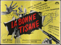 4k0722 SECRETS OF A FRENCH NURSE French 4p 1960 Allard art of machine gun blasting the title, rare!