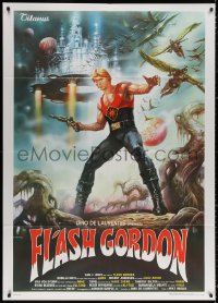 4k0184 FLASH GORDON Italian 1p 1980 different art of Sam Jones by Renato Casaro!