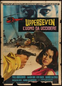 4k0519 SPY WITH TEN FACES Italian 1p 1966 De Martino's Upperseven, l'uomo da uccidere, Nistri art!