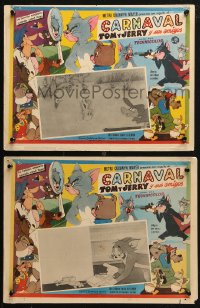 4k0111 CARNAVAL TOM Y JERRY Y SUS AMIGOS 2 Mexican LCs 1960s Tom & Jerry, great MGM cartoon images!
