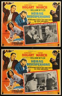 4k0073 DESPERATE HOURS 8 Mexican LCs 1955 Humphrey Bogart, Fredric March, William Wyler