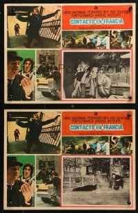 4k0083 FRENCH CONNECTION 8 Mexican LCs 1972 Gene Hackman, Scheider, directed by William Friedkin!