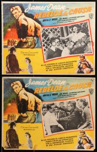 4k0102 REBEL WITHOUT A CAUSE 5 Mexican LCs R1950s Nicholas Ray classic, James Dean, Natalie Wood