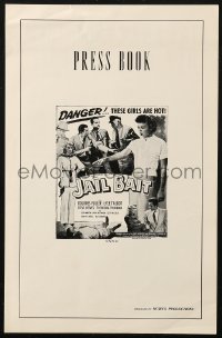 4k0056 JAIL BAIT pressbook 1954 Ed Wood cult classic, the man can't be far away from Dolores Fuller!