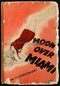 4k0058 MOON OVER MIAMI pressbook 1941 Don Ameche, Bob Cummings, art of sexy Betty Grable by Vargas!