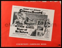 4k0065 RIVER OF NO RETURN pressbook 1954 Robert Mitchum & sexy Marilyn Monroe, Otto Preminger!