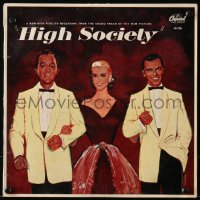 4k0042 HIGH SOCIETY soundtrack record 1956 Frank Sinatra, Bing Crosby, Grace Kelly, great songs!