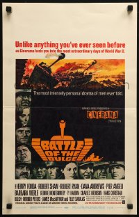 4k0237 BATTLE OF THE BULGE Cinerama WC 1966 Henry Fonda, Robert Shaw, cool Jack Thurston tank art!