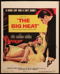 4k0241 BIG HEAT WC 1953 great pulp art of Glenn Ford & sexy Gloria Grahame, Fritz Lang noir!