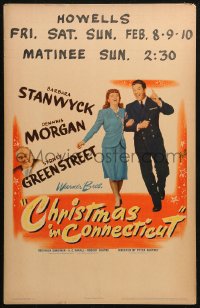 4k0258 CHRISTMAS IN CONNECTICUT WC 1945 Barbara Stanwyck, Dennis Morgan, Sydney Greenstreet, rare!