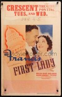 4k0281 FIRST LADY WC 1937 beautiful Kay Francis & Secretary of State Preston Foster, ultra rare!
