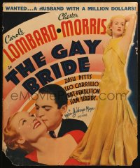 4k0286 GAY BRIDE WC 1934 two images of sexy Carole Lombard, one with Chester Morris, ultra rare!