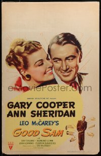 4k0291 GOOD SAM WC 1948 great art of Gary Cooper & sexy Ann Sheridan, directed by Leo McCarey!