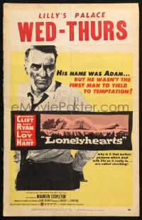 4k0325 LONELYHEARTS WC 1959 guilt-ridden Montgomery Clift, from Nathaniel West's depressing novel!