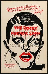 4k0215 ROCKY HORROR SHOW stage play WC 1975 cool art of Boni Enten as Columbia on Broadway!