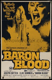 4m0290 BARON BLOOD Aust 1sh 1972 Mario Bava, Cotten, Sommer, Gli Orrori del castello di Norimberga!