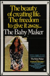 4m0628 BABY MAKER int'l 1sh 1970 directed by James Bridges, surrogate mom Barbara Hershey!