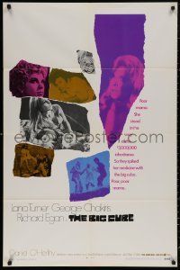 4m0657 BIG CUBE int'l 1sh 1969 super sexy Karin Mossberg, George Chakiris, drugs, Lana Turner on LSD!