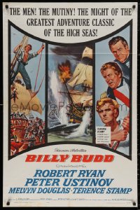4m0661 BILLY BUDD 1sh 1962 Terence Stamp, Robert Ryan, mutiny & high seas adventure!