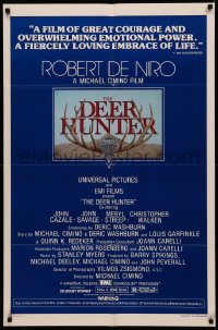 4m0764 DEER HUNTER 1sh 1978 directed by Michael Cimino, Robert De Niro, Jezierski artwork!