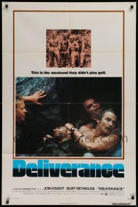 4m0766 DELIVERANCE 1sh 1972 Jon Voight, Burt Reynolds, Ned Beatty, John Boorman classic!