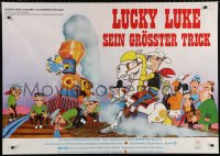 4m0155 BALLAD OF DALTON German 33x47 1978 Lucky Luke, really great Morris cartoon western art!