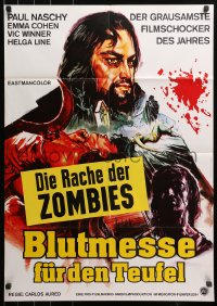 4m0186 HORROR RISES FROM THE TOMB German 1974 Espanto Surge De La Tumba, different sexy horror art!