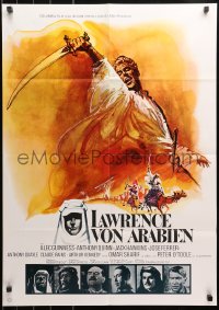 4m0187 LAWRENCE OF ARABIA German R1971 David Lean classic starring Peter O'Toole, Best Picture!