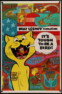 4m0956 IT'S TOUGH TO BE A BIRD 1sh 1970 groovy Disney cartoon, great wacky bird images!
