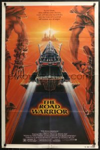 4m1022 MAD MAX 2: THE ROAD WARRIOR 1sh 1982 Mel Gibson in the title role, great art by Commander!