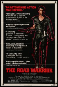 4m1023 MAD MAX 2: THE ROAD WARRIOR style B 1sh 1982 George Miller, Mel Gibson returns as Mad Max!