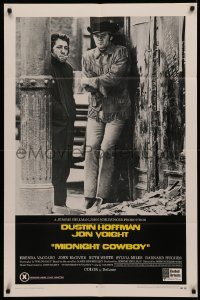 4m1046 MIDNIGHT COWBOY 1sh 1969 Dustin Hoffman, Jon Voight, John Schlesinger classic, X-rated!