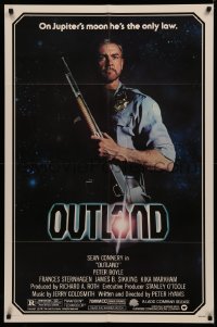 4m1104 OUTLAND 1sh 1981 Sean Connery is the only law on Jupiter's moon!