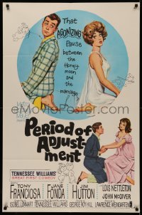 4m1117 PERIOD OF ADJUSTMENT 1sh 1962 art of Jane Fonda in nightie trying to get used to marriage!