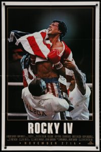 4m1177 ROCKY IV advance 1sh 1985 different close up of heavyweight boxing champ Sylvester Stallone!