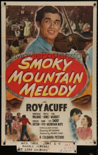 4m1205 SMOKY MOUNTAIN MELODY 1sh 1948 great c/u of country musician Roy Acuff playing fiddle!