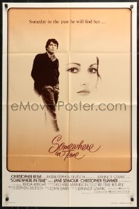 4m1214 SOMEWHERE IN TIME 1sh 1980 Christopher Reeve, art of Jane Seymour, cult classic!