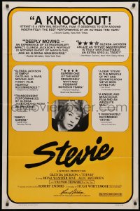 4m1237 STEVIE 1sh 1981 Glenda Jackson, Mona Washbourne, Trevor Howard is The Man!