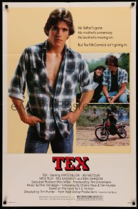 4m1265 TEX 1sh 1982 young Matt Dillon, Meg Tilly & Emilio Estevez, from S.E. Hinton's novel!