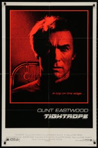4m1282 TIGHTROPE 1sh 1984 Clint Eastwood is a cop on the edge, cool handcuff image!