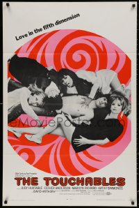 4m1299 TOUCHABLES 1sh 1968 Judy Huxtable in five-way love, psychedelic love in the fifth dimension!